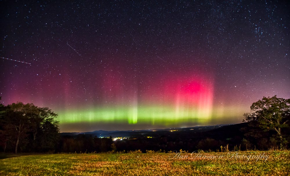 Aurora Borealis in Weare, New Hampshire