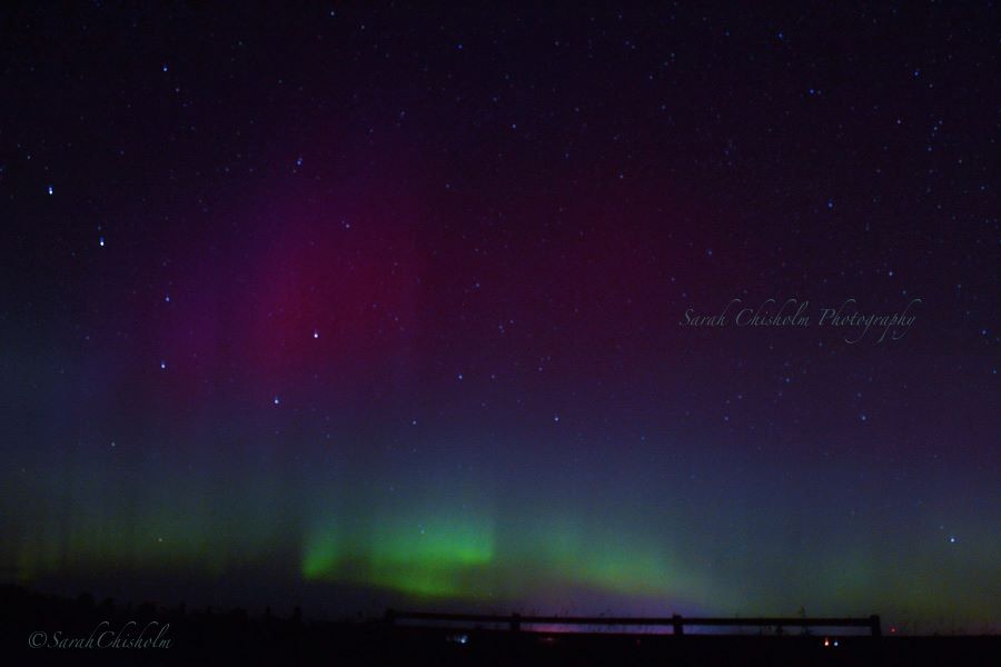 Aurora Borealis in Kincardine, Ontario, Canada