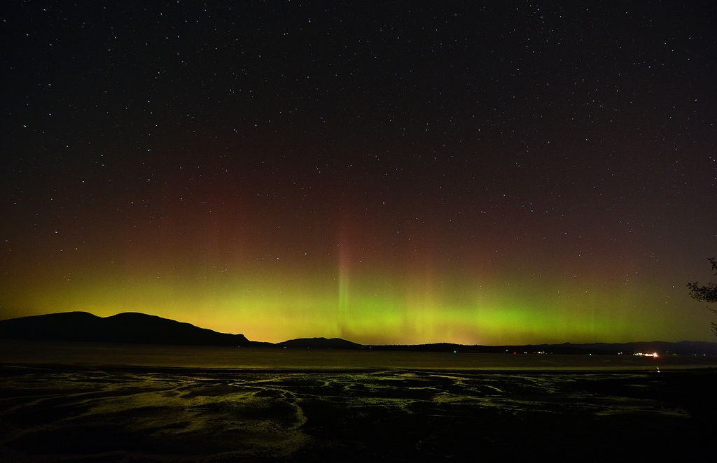 Aurora Borealis in Anacortes, Washington