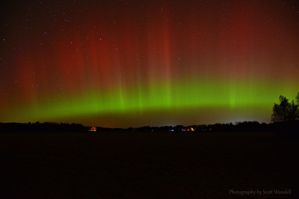 Aurora Borealis in Gorham, Maine